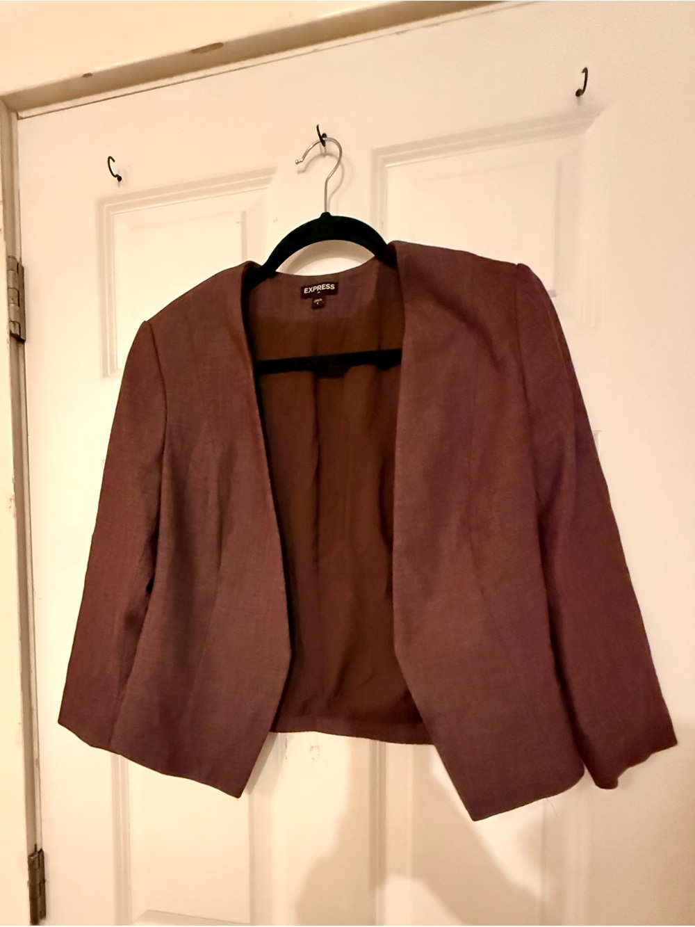 Express Women's Dusty Rose Open-Front Blazer